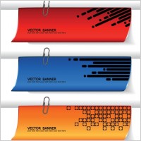 fine banner 03 vector
