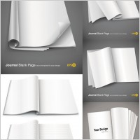 fine blank notebook vector