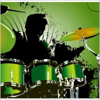  Girl Drummer on Free Vector About Musical Instruments Vector Free Downloads  About 43