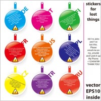fine label 02 vector