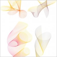 Fine Line Silk Swirls Vector