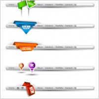 fine navigation ui02 vector