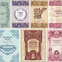 fine pattern border pattern 02 vector