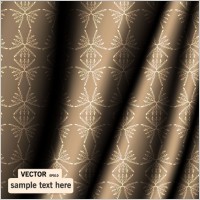 fine pattern curtains 02 vector