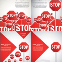 fine road signs vector