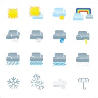 fine weather icon 02 vector