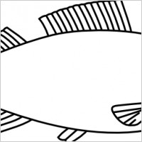 Cartoon Fish Outline