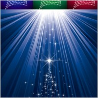 flash christmas tree vector