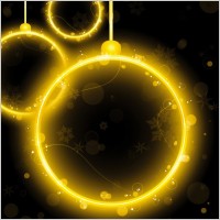 flash vector christmas ball hanging