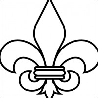 Fleur De Lis Outline clip art