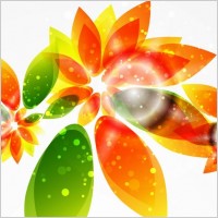 Floral Abstract Background Vector Graphic