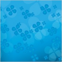 Floral blue vector background