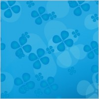 Floral blue vector background