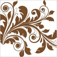 Floral Design Element Vector