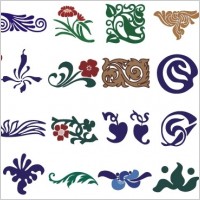 Floral design elements