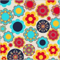 Floral Design Elements Vector Background