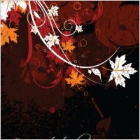 Floral grungy illustration