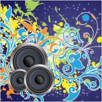 Floral Loudspeaker Art