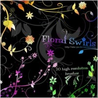 Floral Swirl Brushes