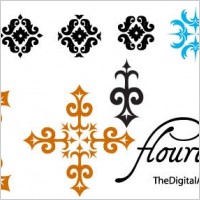 Flourishes free vector pack
