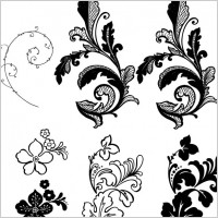 flower background pattern vector side