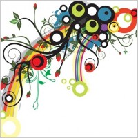Flower Color Trend Pattern Vector  Illustration
