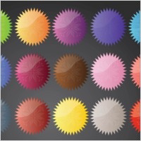 Flower Star Buttons