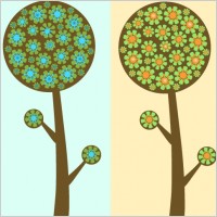 Flowered Trees 