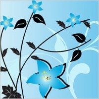 Flowers free vector background