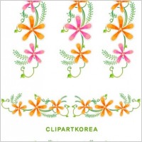 Flowers, fruit and butterfly lace Vector material