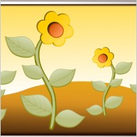 Flowers in field