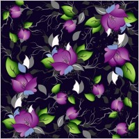 flowers shading vector 5