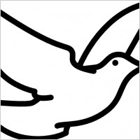 Flying Dove clip art