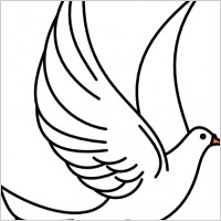 Flying Dove clip art