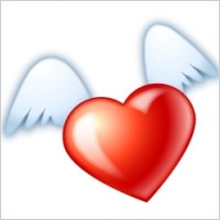 Flying heart