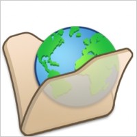 Folder beige internet