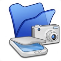 Folder blue scanners cameras