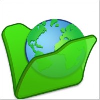 Folder green internet