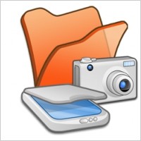 Folder orange scanners cameras