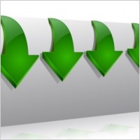 Folder with arrows pointing down