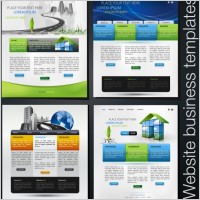 foreign beautiful web design vector