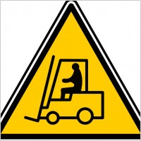 Fork Lift Sign clip art