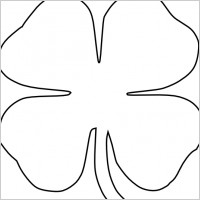 Four Leaf Clover Vector clip art
