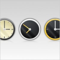 Free 5 PSD Clock Icons