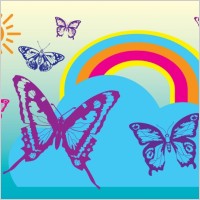 Free Butterflies Vectors
