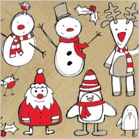 Free Christmas Themed Sketchy Vector Graphics Pack