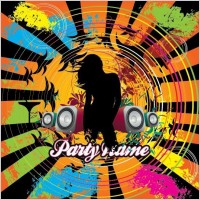 Free City Music Party Vector Illustration