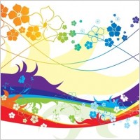 Free Colorful Flower Vector Illustration