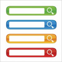 Free Colorful Website Search Boxes Vector