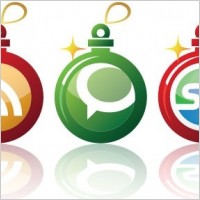 Free Early Christmas Social Networking Vector Icons
